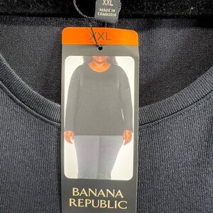 Banana Republic Charcoal Knit Top